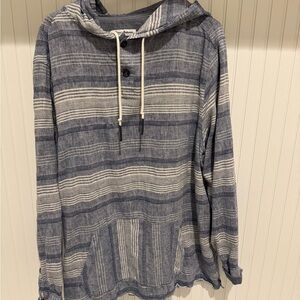 Tommy Bahama light weight hooded cotton pull over.  Good used condition.